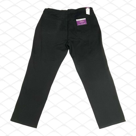 Gloria Vanderbilt Jeans Womens 18W Amanda Tapered Leg Classic Stretch Black NEW - Picture 9 of 14